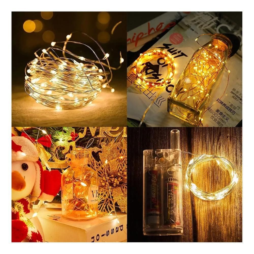 Fio De Fada Cordão Led De Luz 3 Metros 30 Leds De Pilha