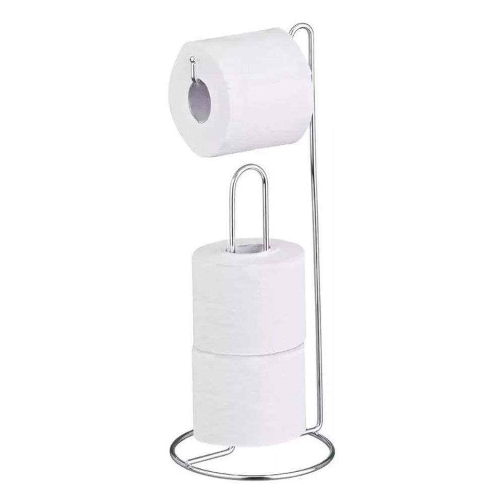 Porta Papel Higiênico De Chão Para Banheiro Suporte Rolo