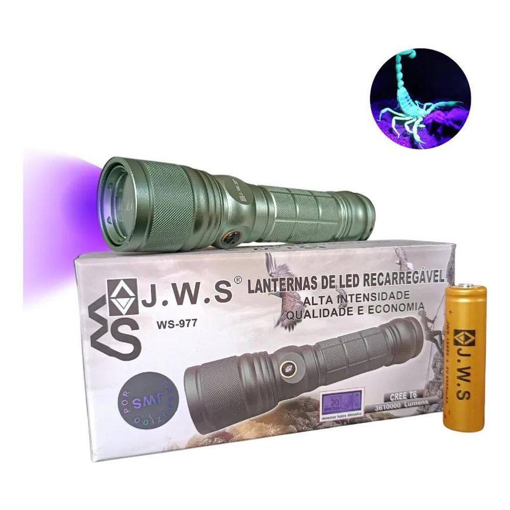 Lanterna Caça Escorpião Led Uv Cor Da Lanterna Verde Cor Da