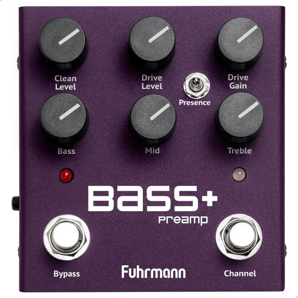 Pedal De Efeitos Análogo Bass+ Preamp Fuhrmann Cor Roxo