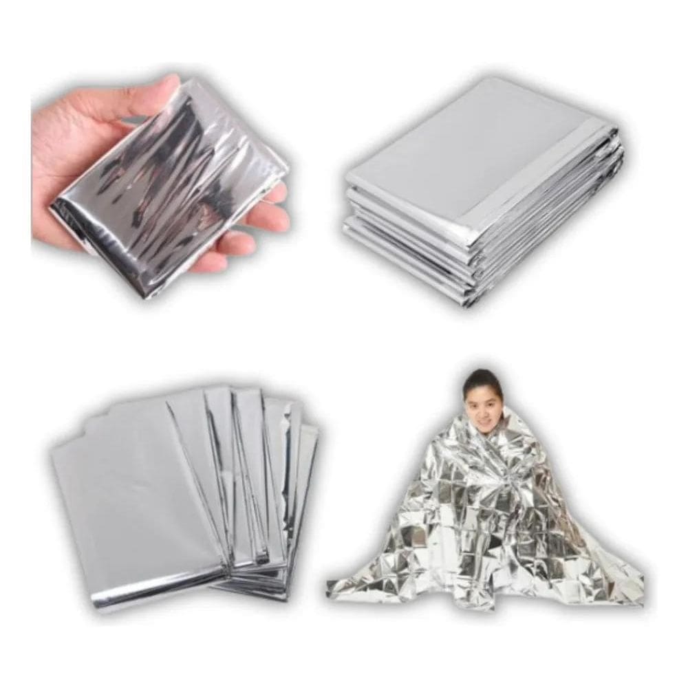 Cobertor Manta Térmica Corporal Aluminizada Isolante Temp.