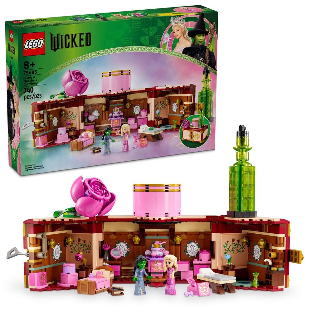 Brinquedo colecionável LEGO Wicked Glinda & Elphaba`s Dormitory 75683