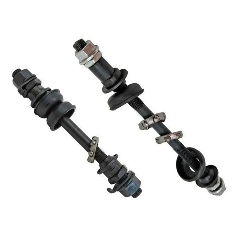 Eixo Traseiro + Eixo Dianteiro Para Bicicleta