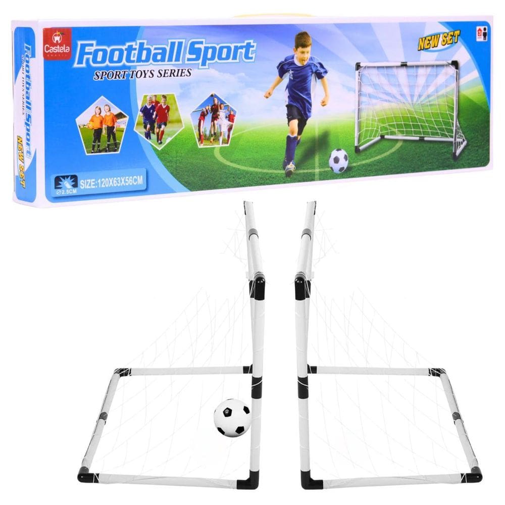 Kit Mini Trave De Futebol Bola E Bomba De Ar - Castela