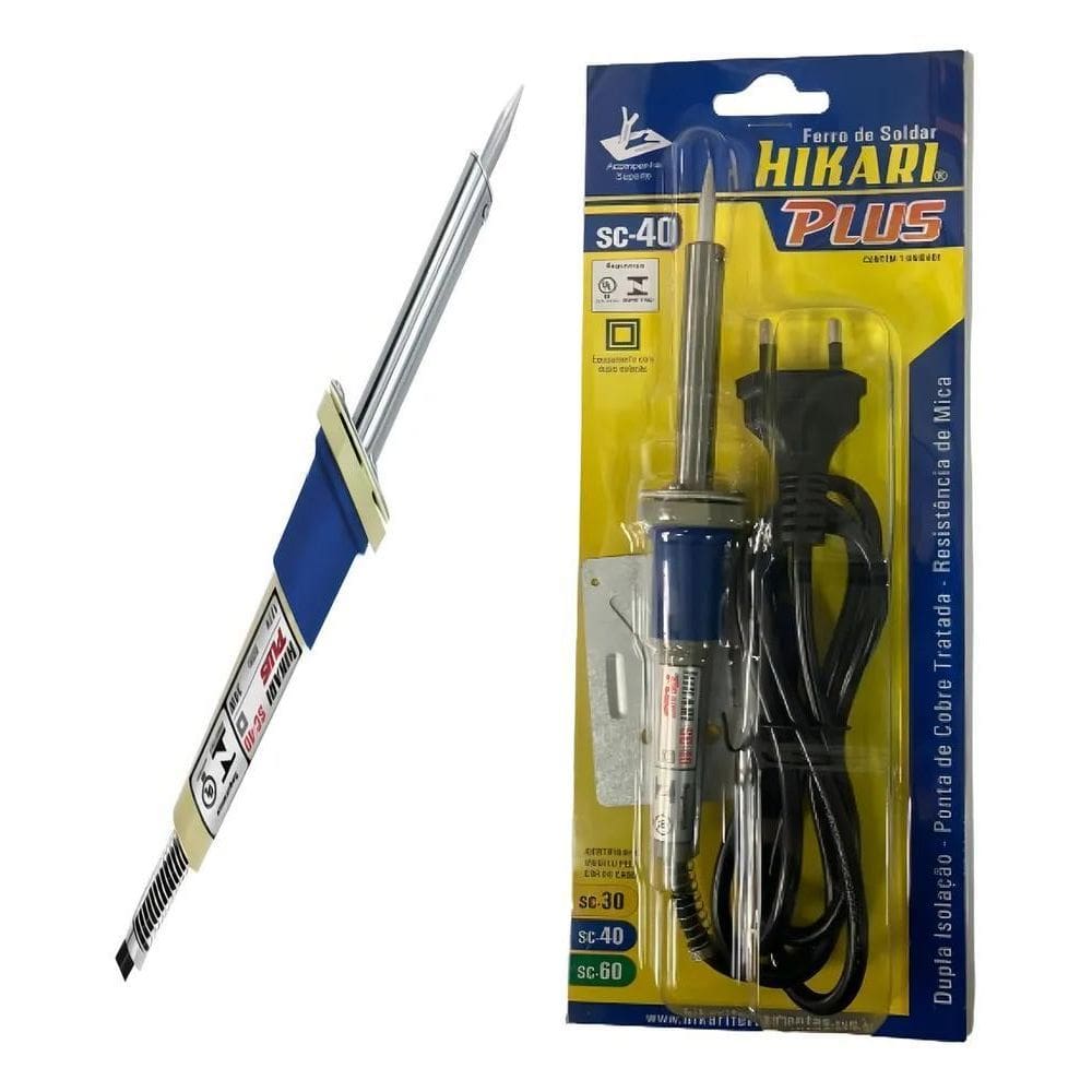Ferro De Soldar 34W Hikari Plus Sc-40