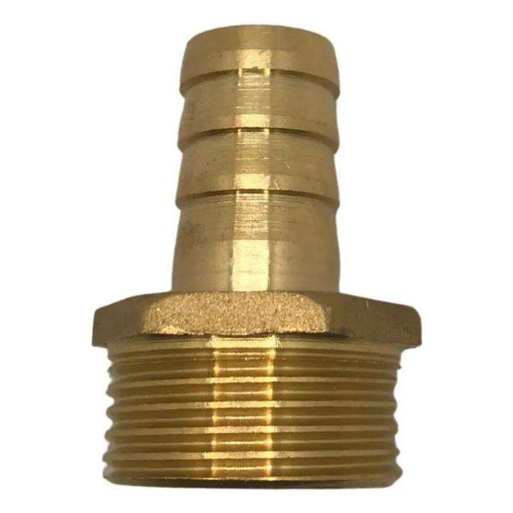 Espigão Adaptador Latão Para Mangueira 3/4 Rosca Macho 3/4 Bsp