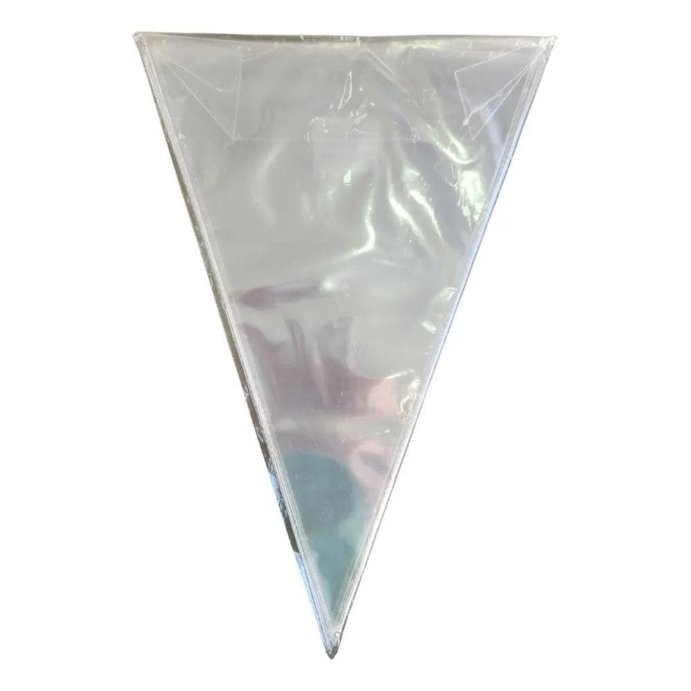 100 Embalagem Cone Incolor 18X30 Pipoca Gourmet Cone Trufado
