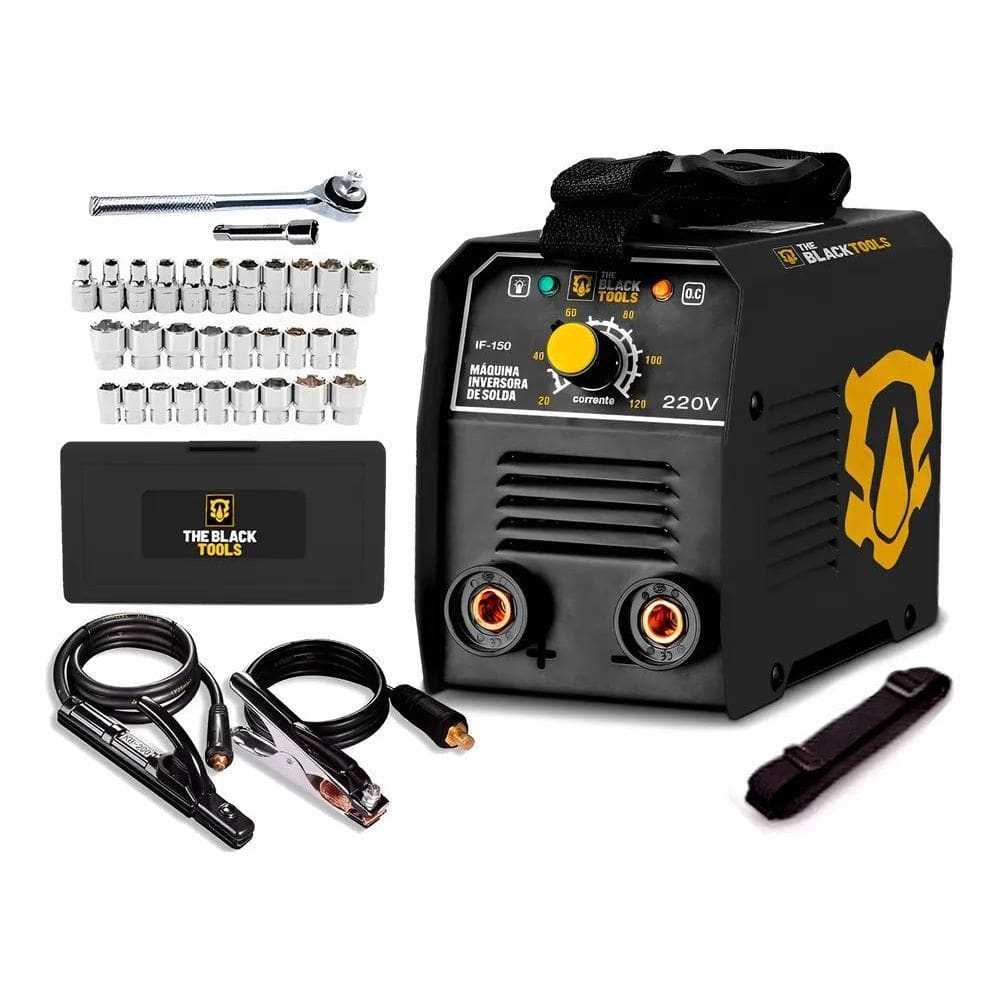Máquina Inversora De Solda Eletrodo + Kit Soquetes 40 Peças