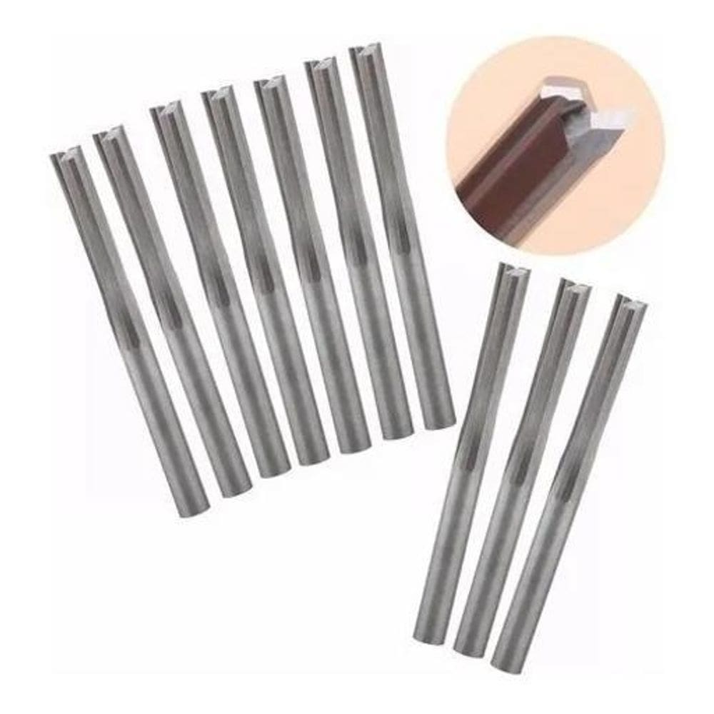 Fresa 2 Cortes Retos 3.175X17Mm Perfeito Para Mdf / Acm