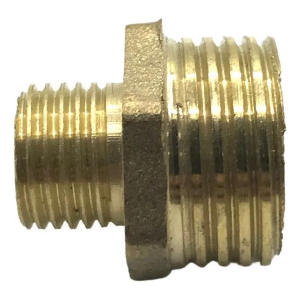 2 Peças Niple Redução Conexão Latão 1/2 - 1/4 Rosca Bsp -Kit