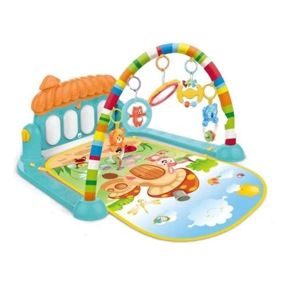 5X Wakaii Tapete Musical Infantil Azul Glaciar Piano Champi