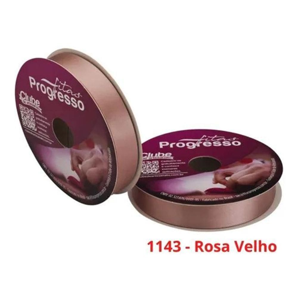 Fita Cetim Nº5 22 Mm Rolo Com 50 Metros Progresso Cor 1143 -