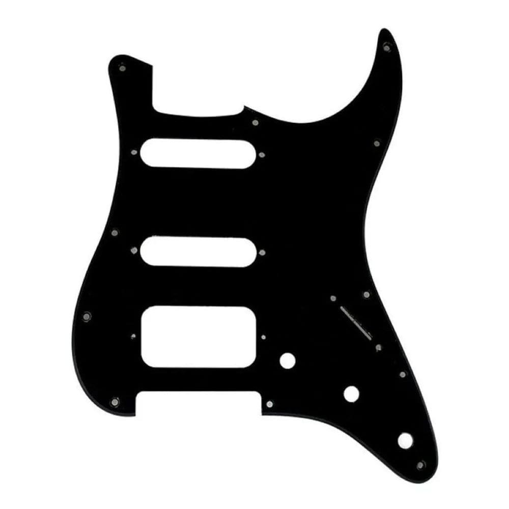 5X Escudo Stratocaster Guitarra 3 Camadas Hss 11 Furos Preto