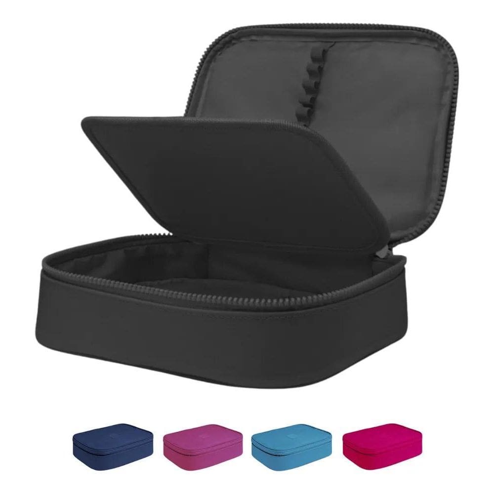 Estojo Escolar Organizador Box Grande Com Divisória Bolsinha