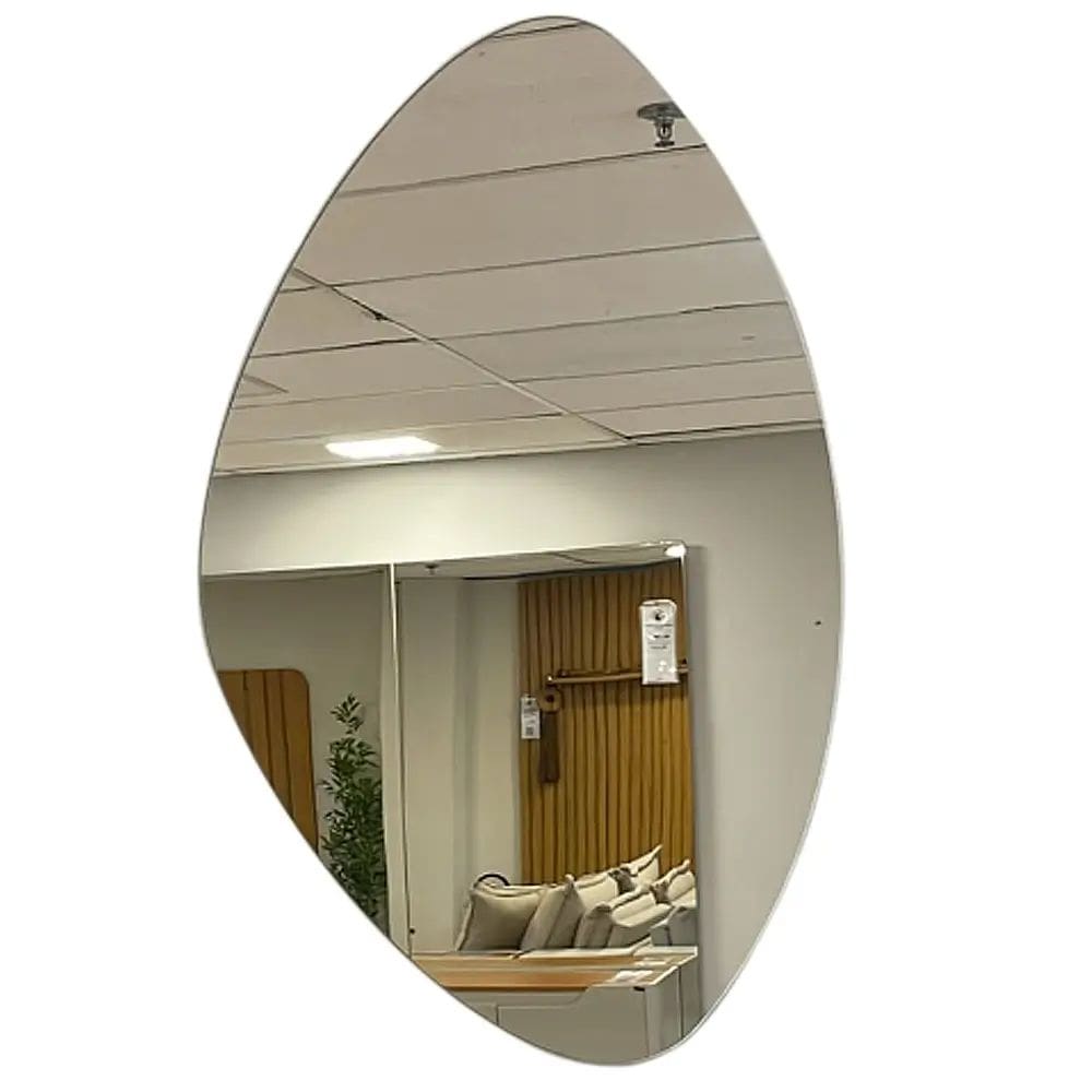 Espelho Paris Orgânico Decorativo com LED RJ Decor Cor Prata