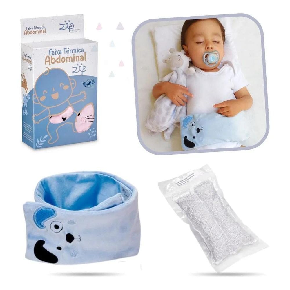 Cinta Térmica Bebe Com Bolsa Semente Erva Anti Gases