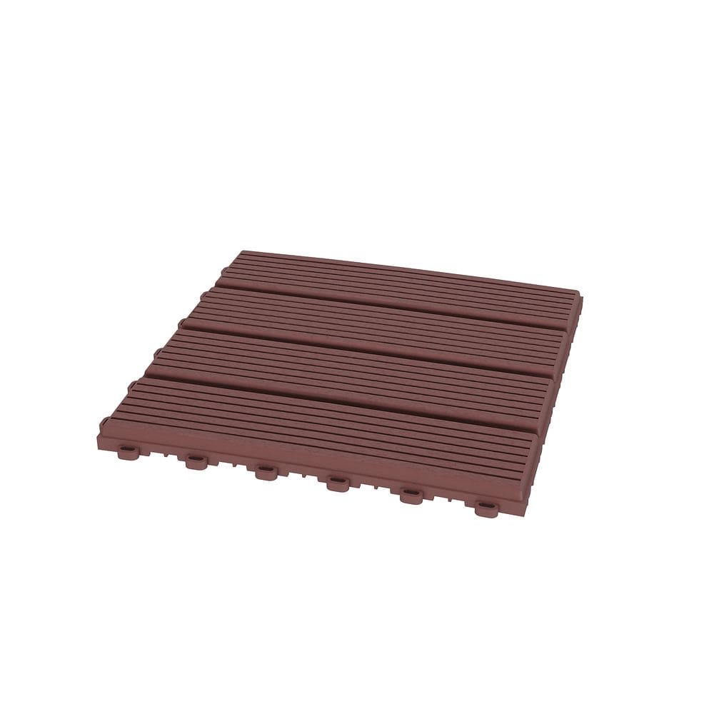 PIso Deck Modular Moldeck Marrom 30 x 30 cm