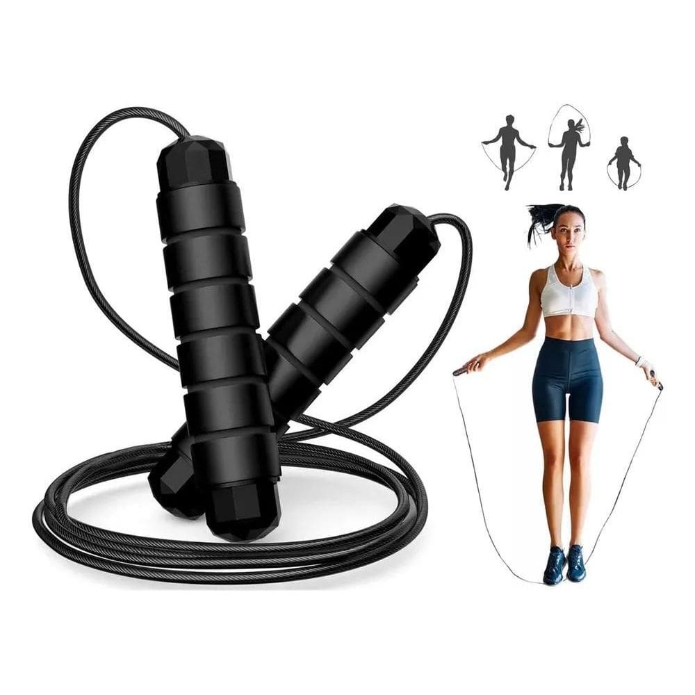 Corda De Pular Cross Speed Rope Rolamento Profissional Fit C