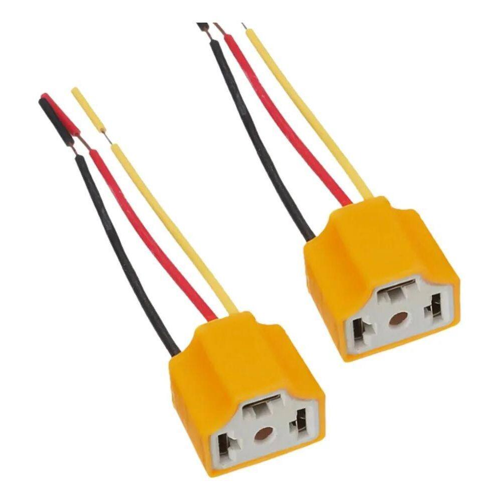 Kit 2 Soquete H4 Com Chicote