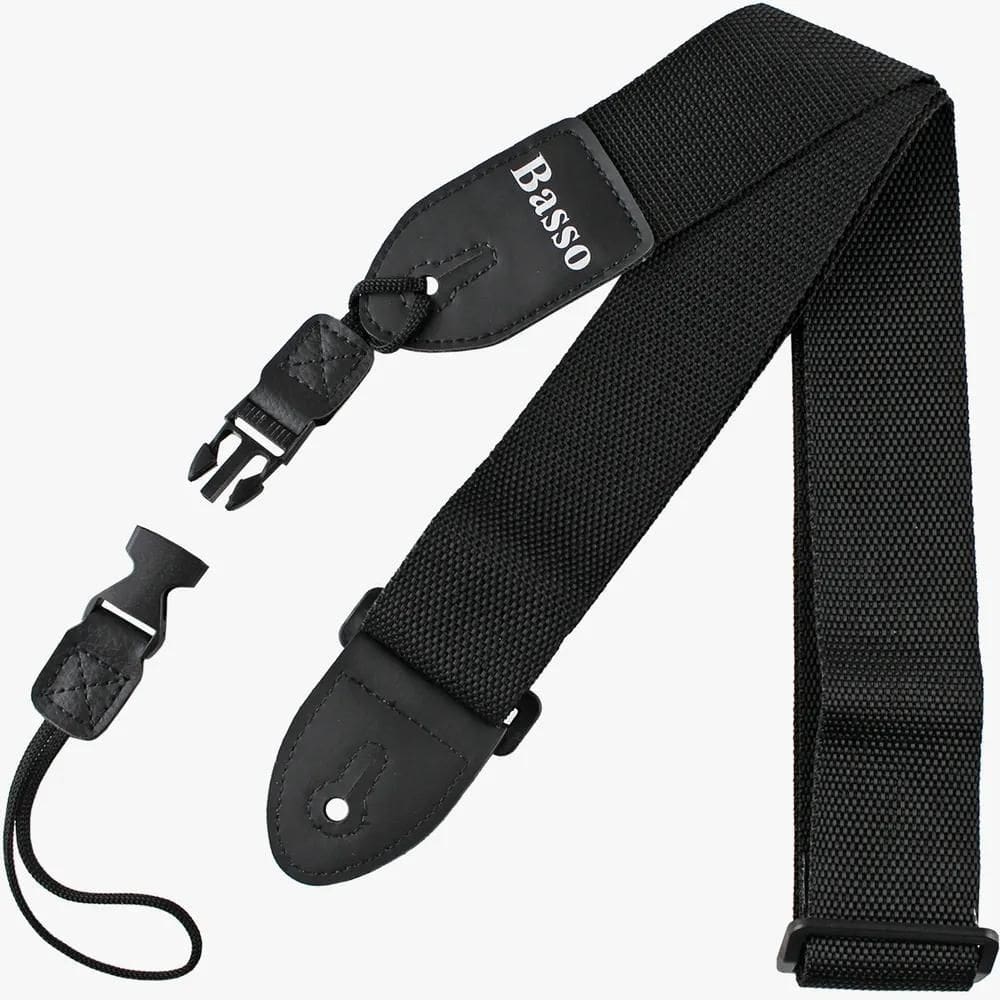 5X Correia Basso + Cordão Engate Rápido Violão Guitarra Ukul