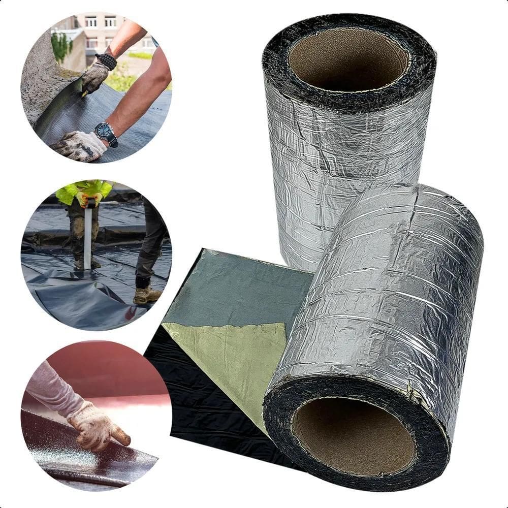 Manta Asfáltica Aluminizada Telhado Autoadesiva- 20Cm X 10M