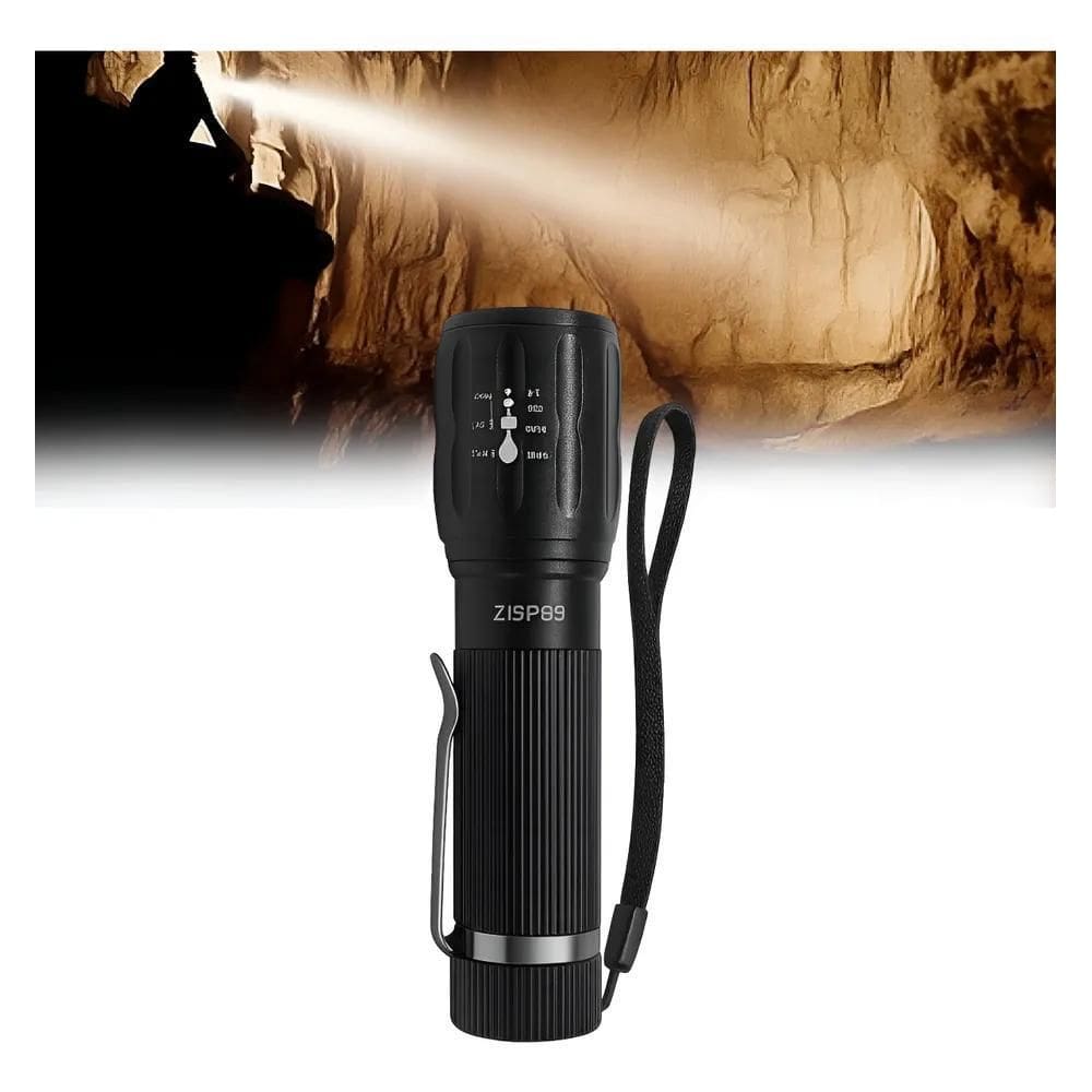 Lanterna De Mão Led Potente 2000X Pequena Alumínio Tatica