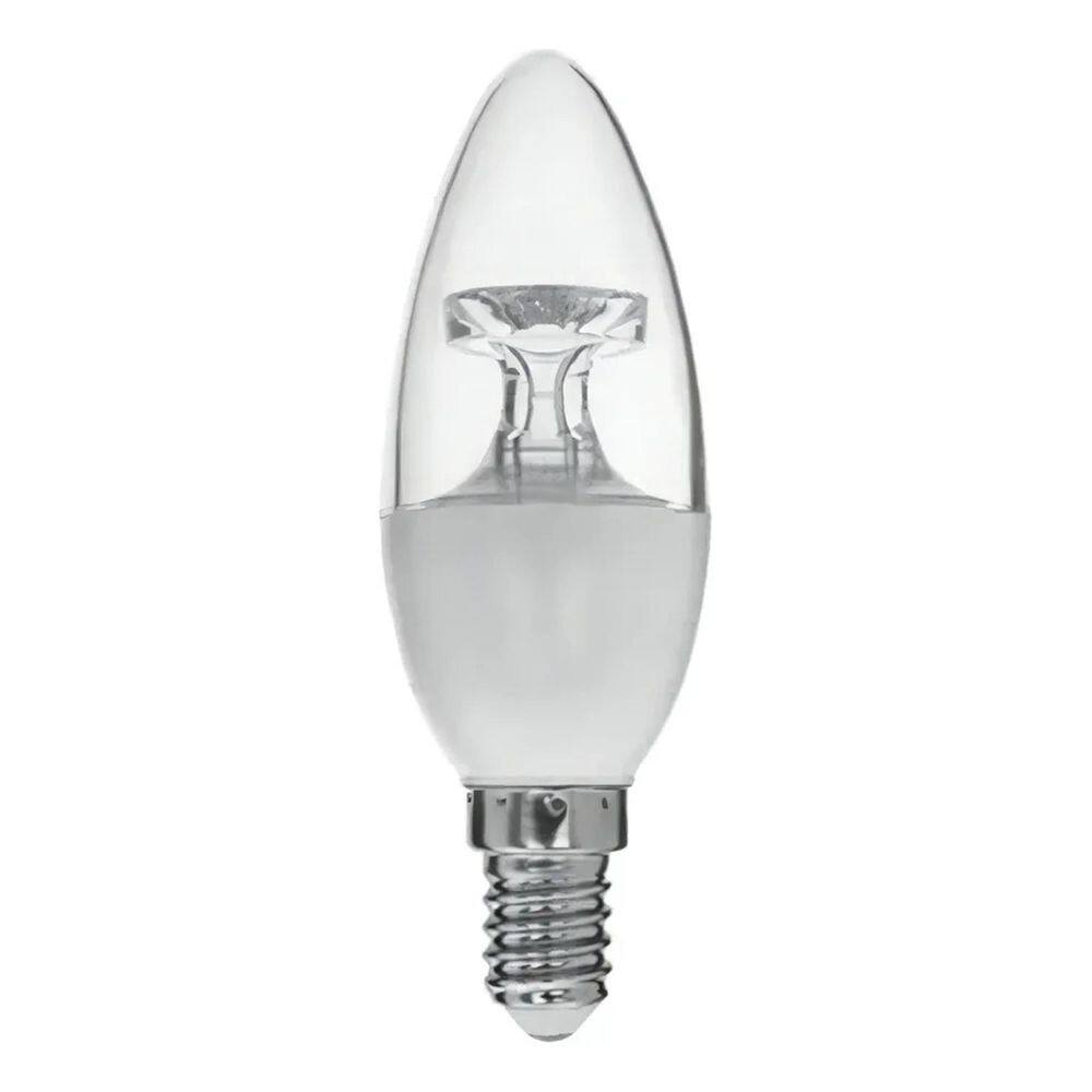 Lâmpada Vela Cristal Balão E14 Led 4,7W 6500K Luz Branco-Fri