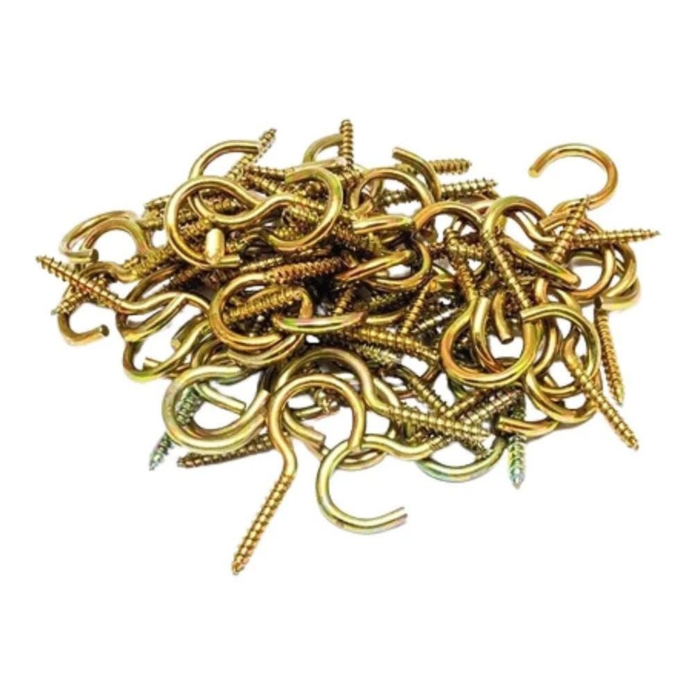 500 Parafuso Gancho Pitão 15 X 30Mm Bicromatizado