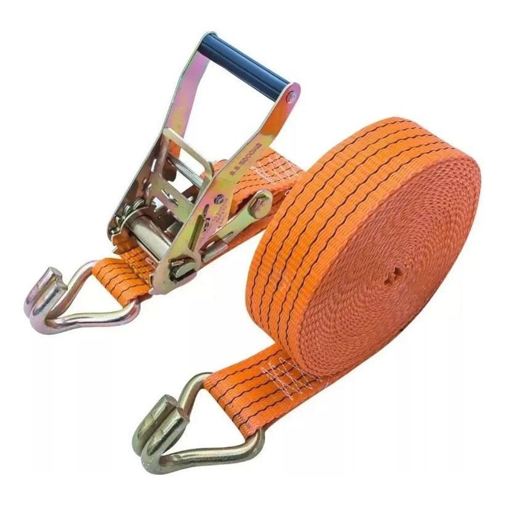 Cinta Com Catraca Carga 5 T 50Mm 9M Caminhão Amarração Cor L