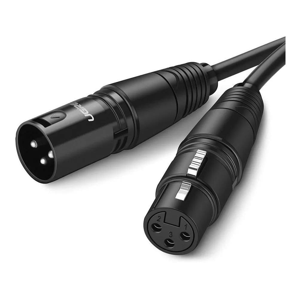 3X Ugreen - Cabo Profissional Microfone Xlr Balanceado 5M 20