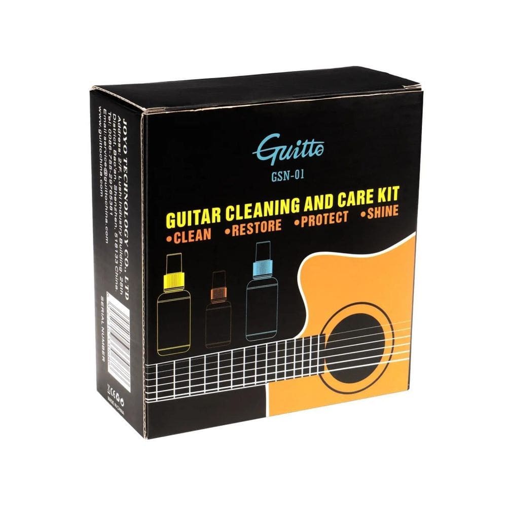 Kit De Limpeza E Polimento Para Violão Guitarra