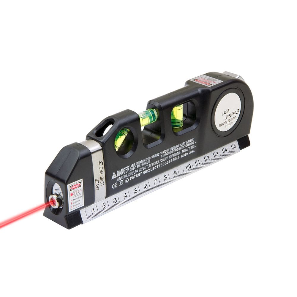 Trena Nivel a Laser LevelPro3 Medidor Profissional 2,5M com Régua e Bateria AG3
