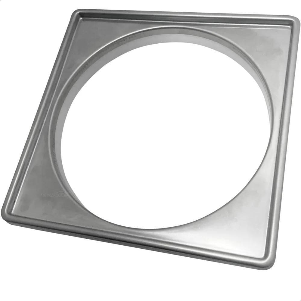 Porta Grelha 15X15 Inox 304 Para Ralo Quadrado Caixilho Box