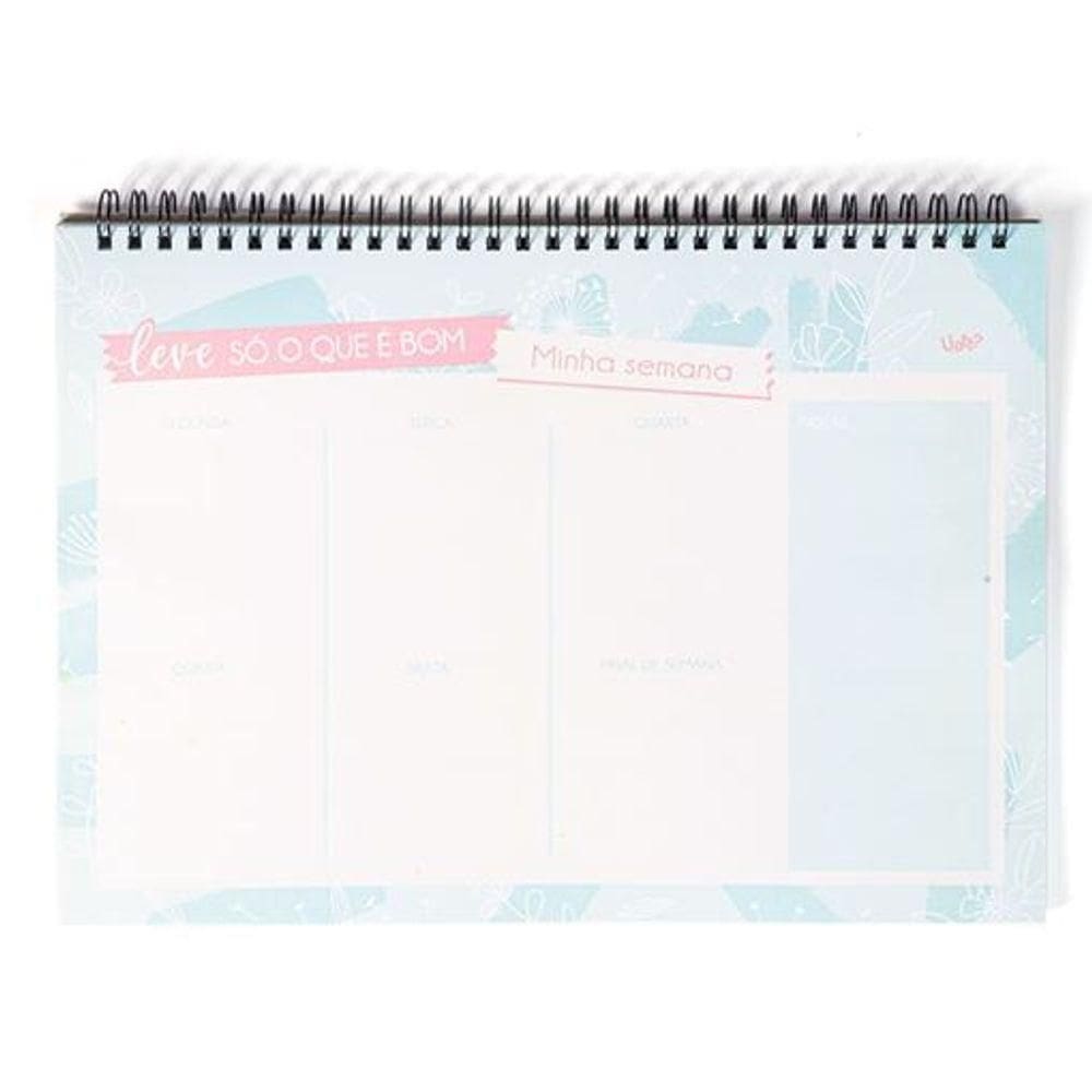 Planner De Mesa A4 - Leve Só O Que é Bom