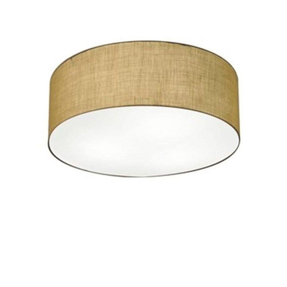Plafon Para Sala Cilíndrico Sl-3005 Cúpula Cor Palha