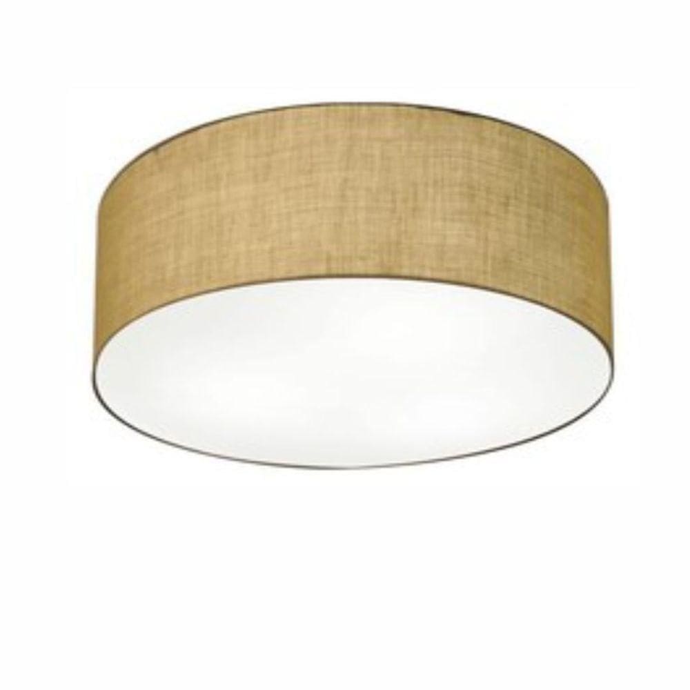 Plafon De Sobrepor Cilíndrico Sp-3014 Cúpula Cor Palha