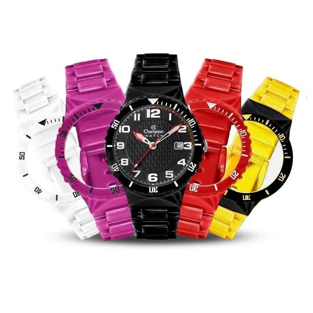 Relógio Champion Ref: Cp30119X Troca Pulseiras 5 Pulseiras