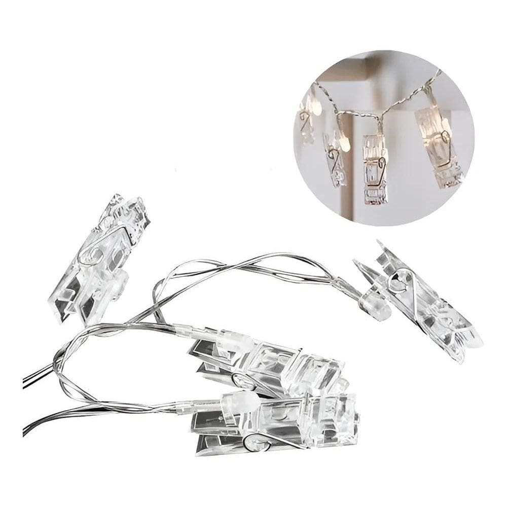 Varal Fotos Cordao 20 Pregador Led Decoracao Bivolt