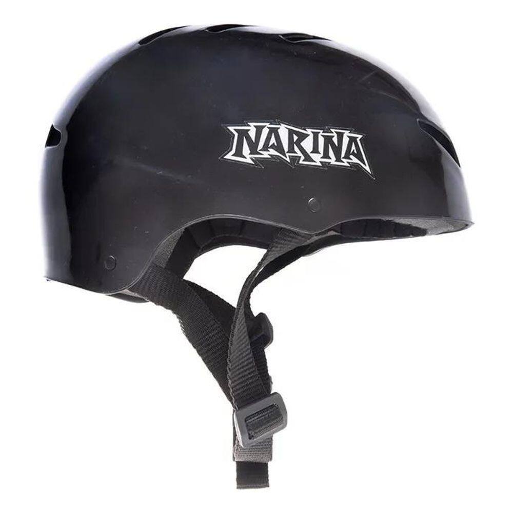 5X Capacete Esportivo Skate Patins Patinete Preto Eva Narina
