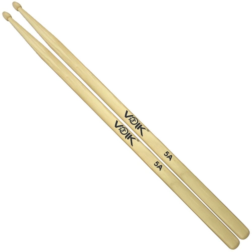 Par de Baquetas Ponta de Madeira Maple Voik 5A