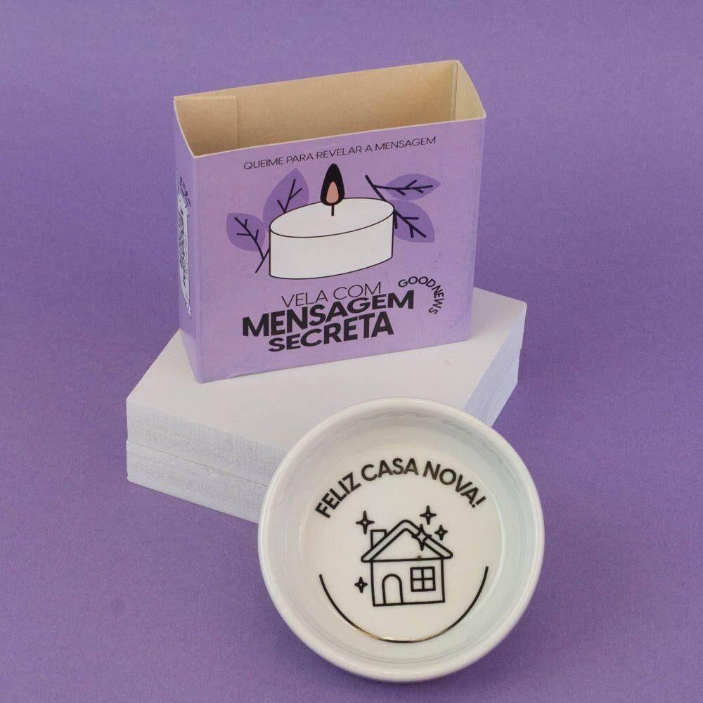 Vela Aromática De Baunilha Com Frase Inspiradora Para O Ambiente Domesticado