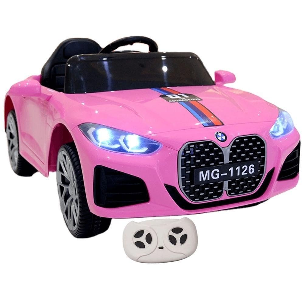 Carro Eletrico BMV S4 12 V Rosa 0731 - Bang Toys