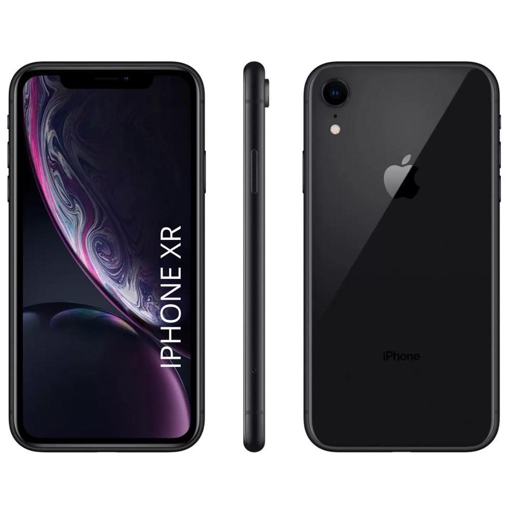 USADO: iPhone XR 64 GB Preto Muito Bom (usado)