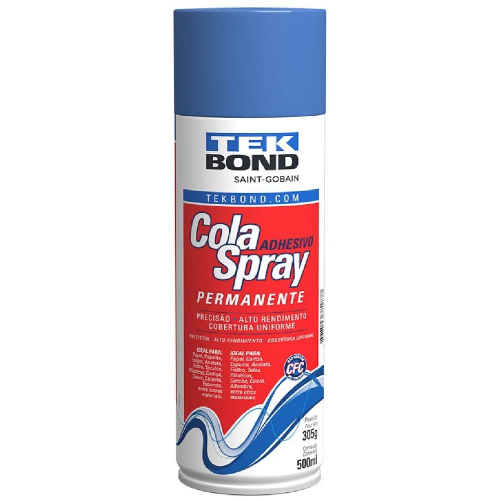 Cola Permanente em Spray 500ml - 21583006100 - TEKBOND