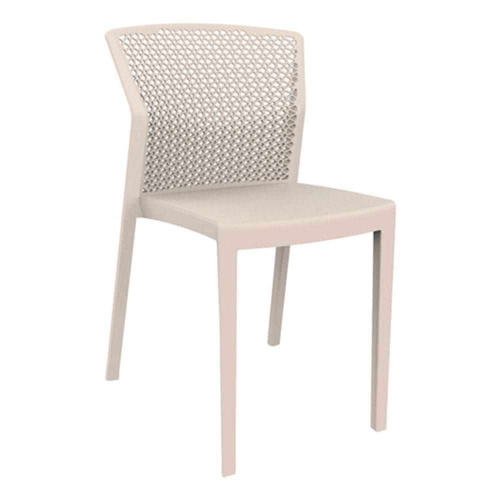 Cadeira Polipropileno Bege 79,8×47 Cm Im In Home