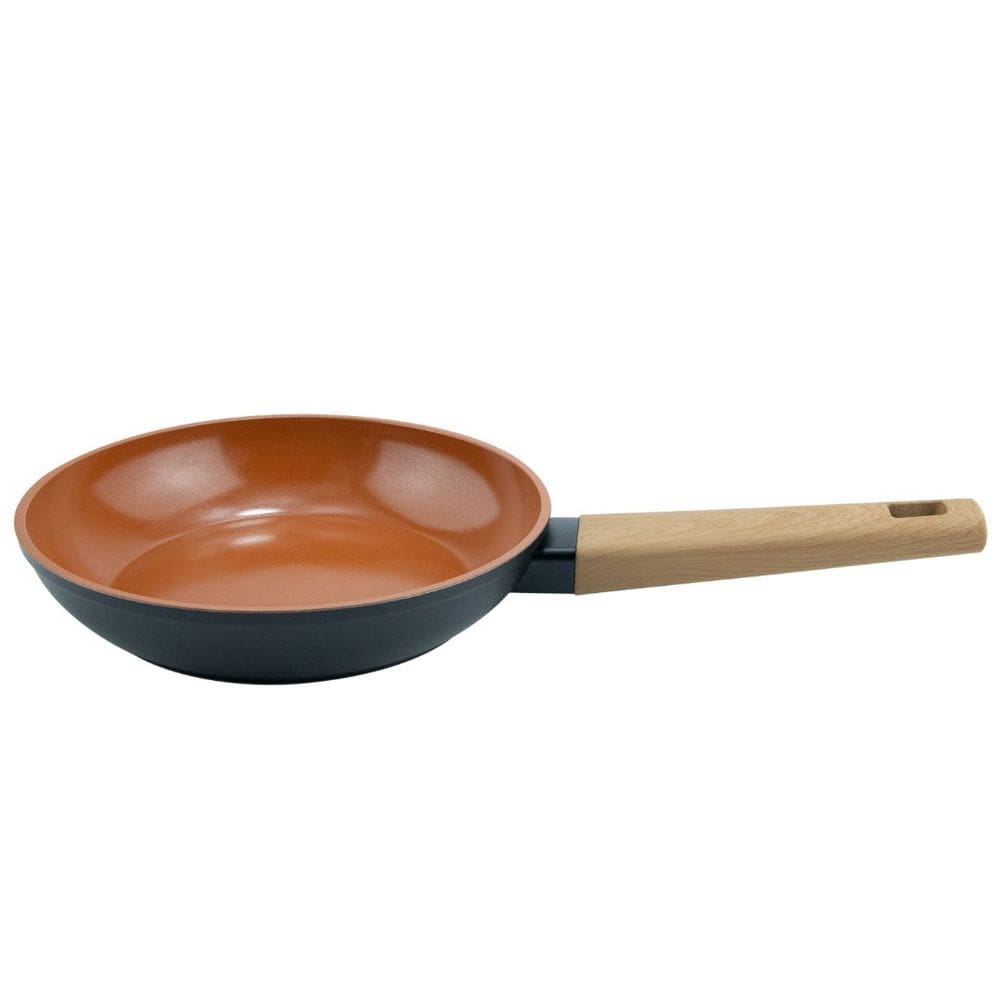 Frigideira 24cm Indução Revest Cerâmico Norma Preta Fracalanza