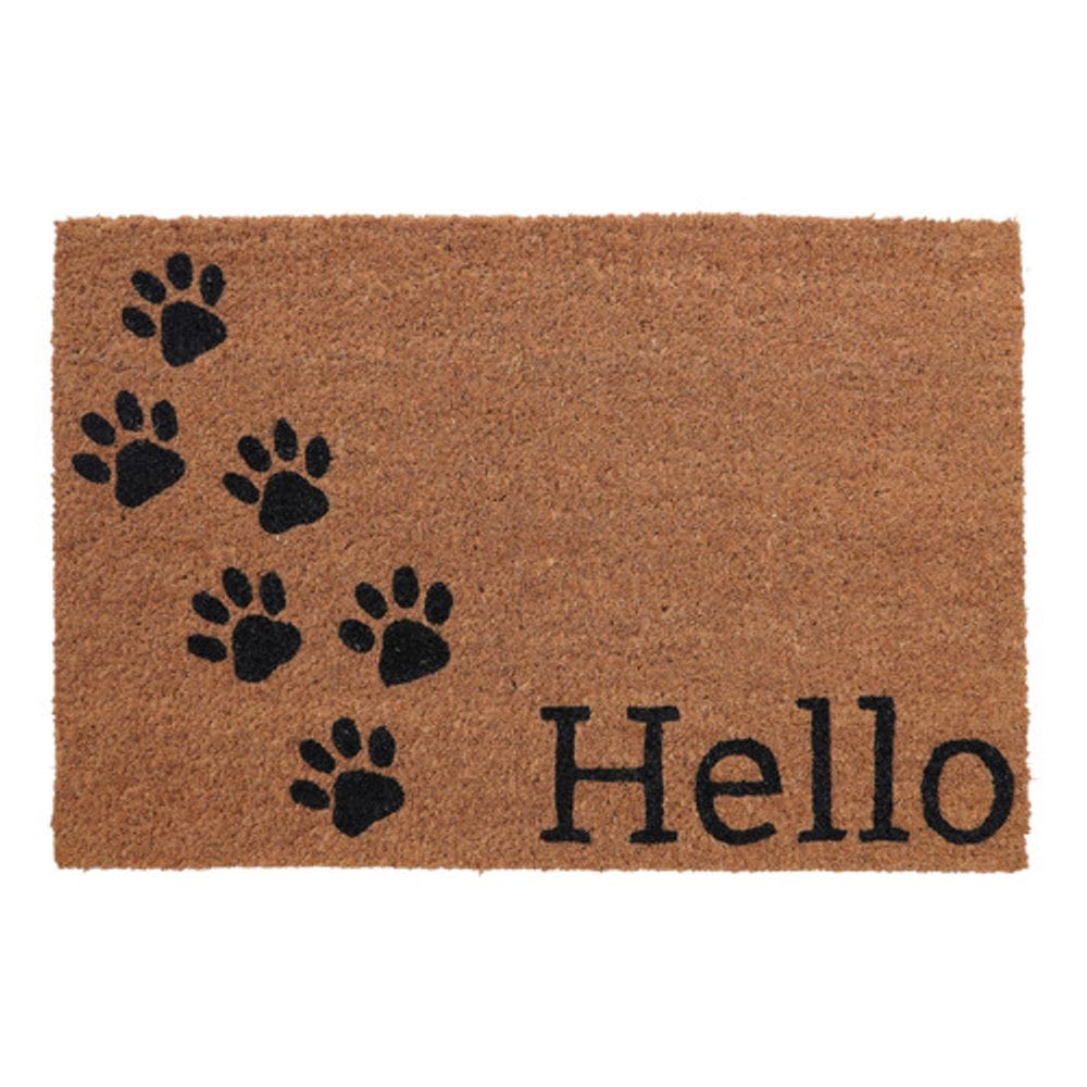 Tapete Retangular Preto Marrom 40x60 Cm Antiderrapante