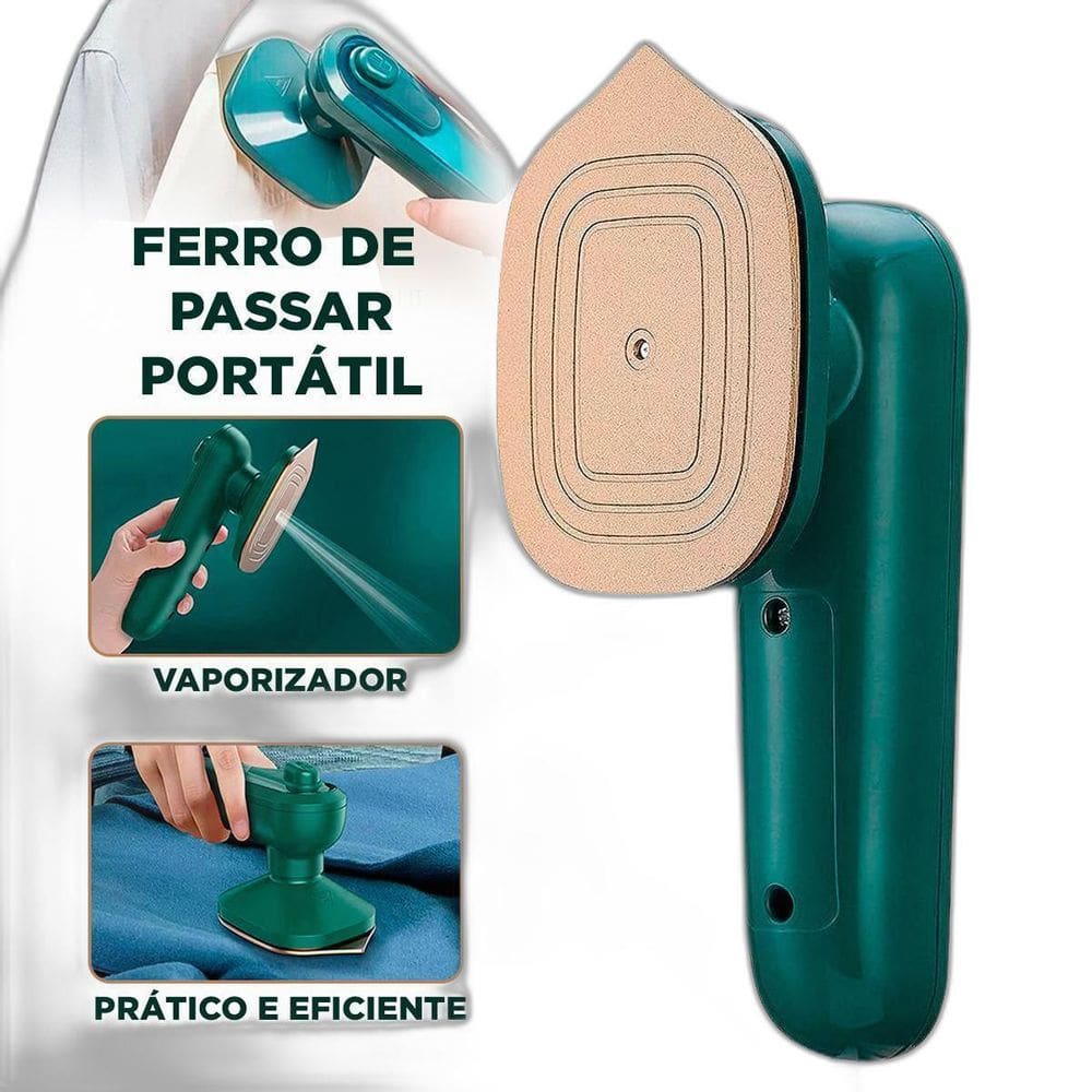 Mini Ferro De Passar Portátil Para Viagem Cabe Na Mala