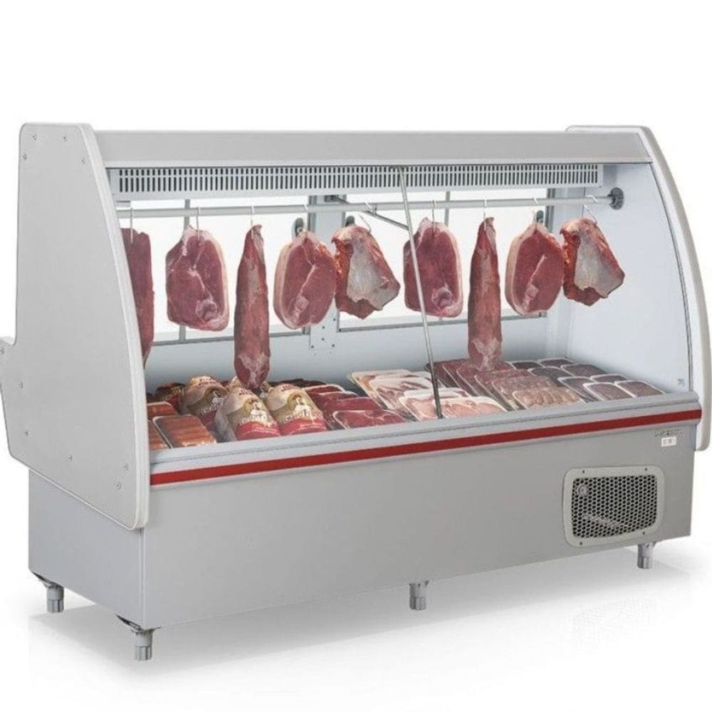 Balcão Frigorífico Açougue com Depósito POP GAPS210D Cinza Gelopar 220V