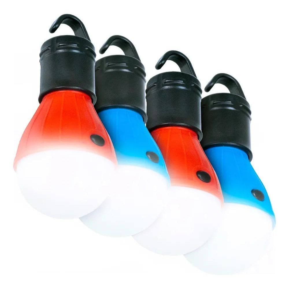 Lampada Barraca Lampião Led Potente Barraca Camping Kit 3 Co